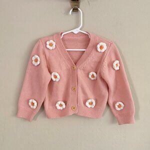 Knit Floral Cardigan • 92 (3 Years)